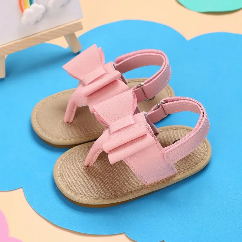 Comfortable Breathable Big Bow Buckle Strap Princess Sandals