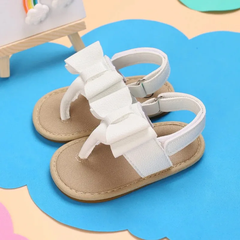 Comfortable Breathable Big Bow Buckle Strap Princess Sandals