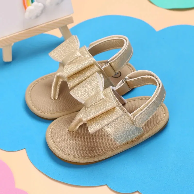 Comfortable Breathable Big Bow Buckle Strap Princess Sandals