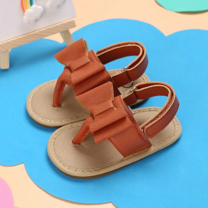 Comfortable Breathable Big Bow Buckle Strap Princess Sandals