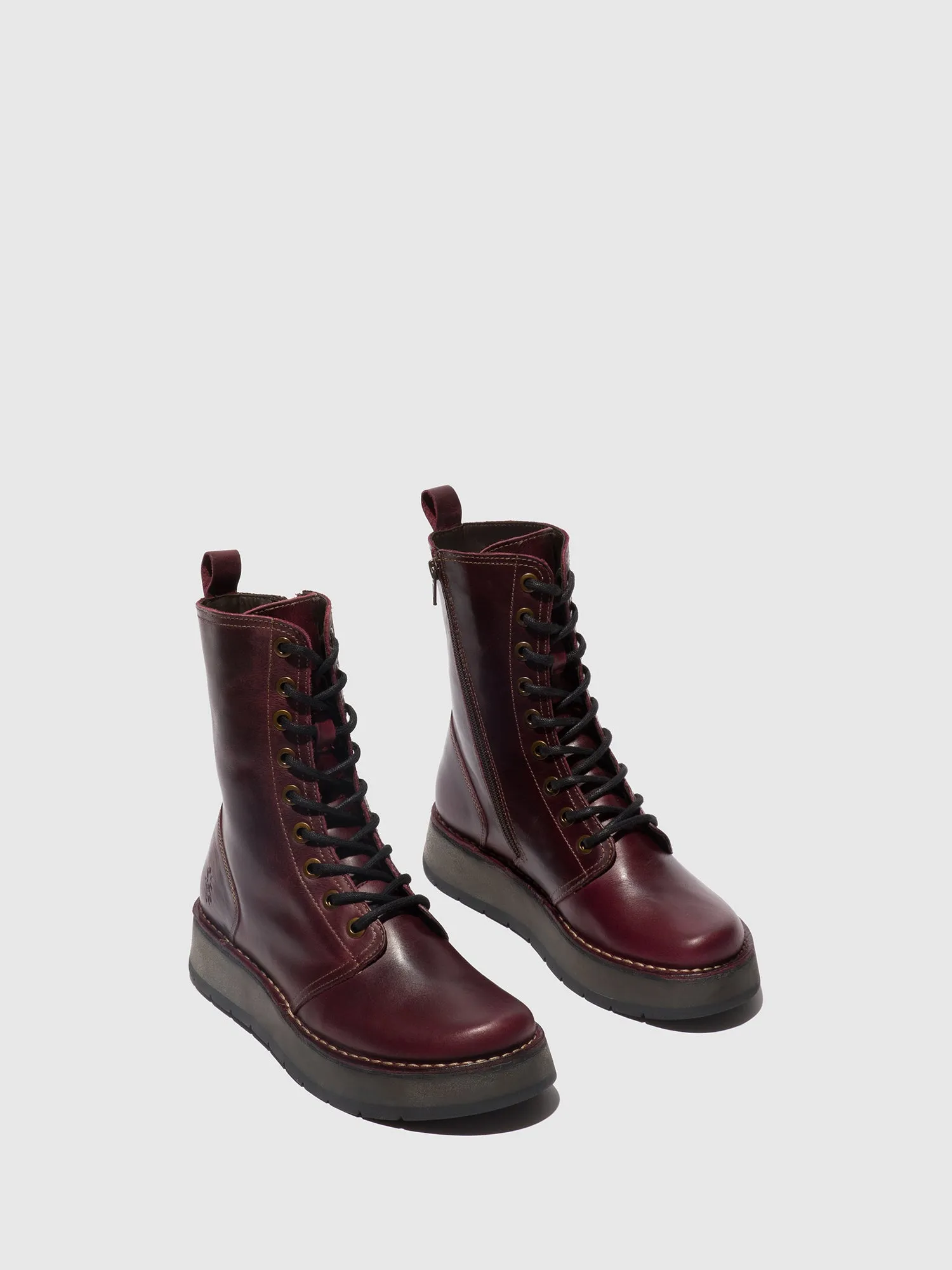 Lace-up Boots RAMI043FLY PURPLE