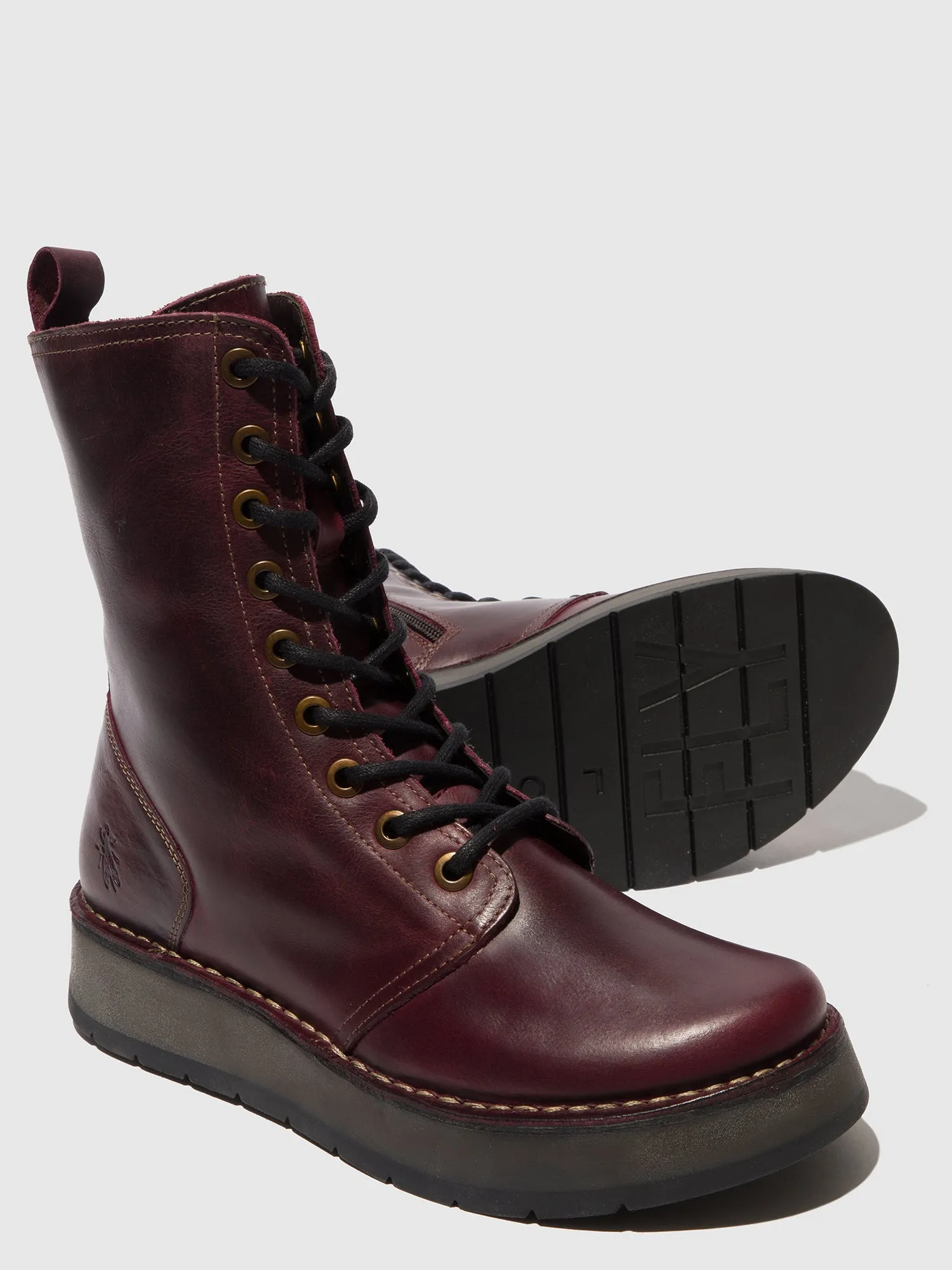 Lace-up Boots RAMI043FLY PURPLE