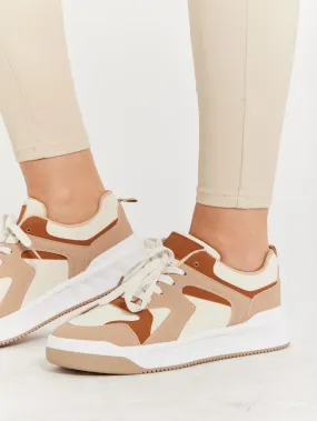 Sneakers beige et camel
