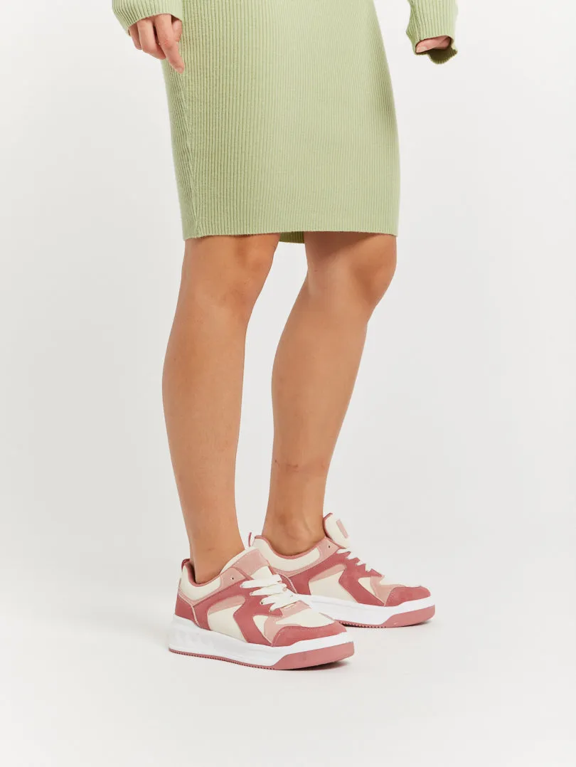 Sneakers beige et camel